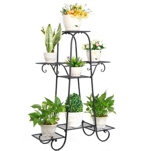 7 Tier Extra Large Indoor Metal Plant Stand Shelf Anti Rust Garden Flower Rack