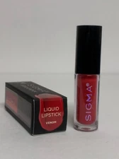 Sigma Beauty "Venom" Blood-Red Liquid Lipstick Travel Size 0.05 Oz/1.4 G