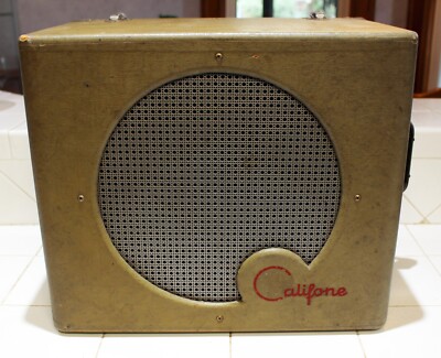 Rare Vintage Califone Portable Tube Record Player - Model # 12VJ8-9