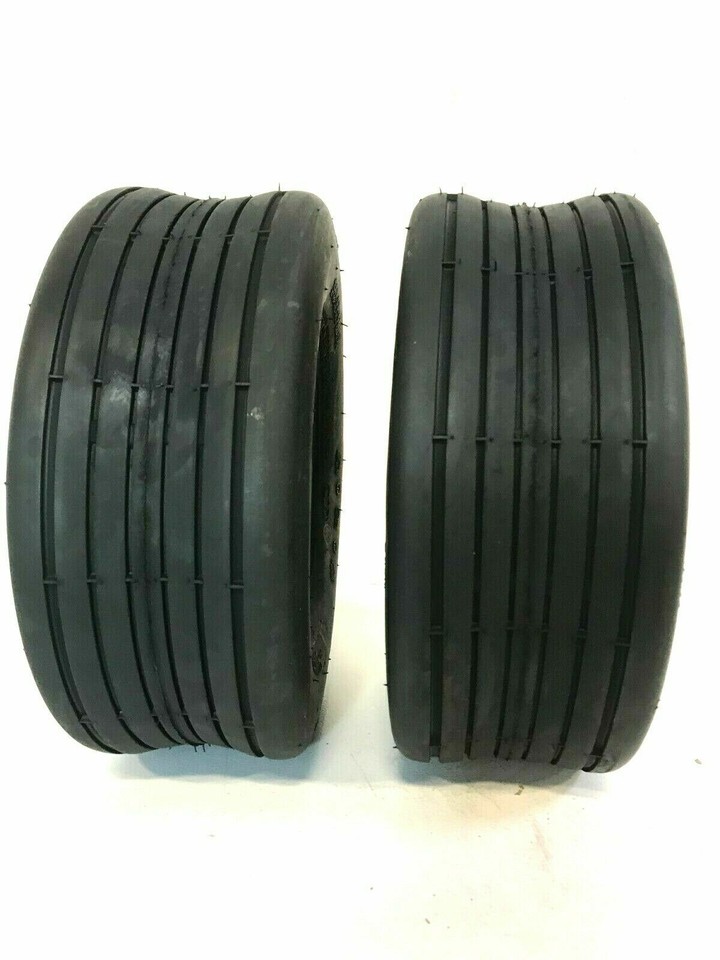 Pair (2) Of 16x6.50-8 D837 Rib Tubeless Tires For Lawn Mower & Garden Turf Equipment