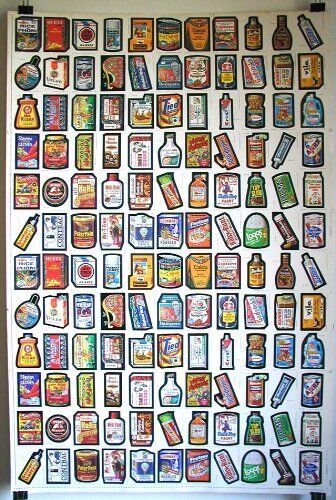 Topps Wacky Packages 1979 Mint Uncut Sheet 132 Stickers 2 Complete Sets  - 第 1/2 張圖片