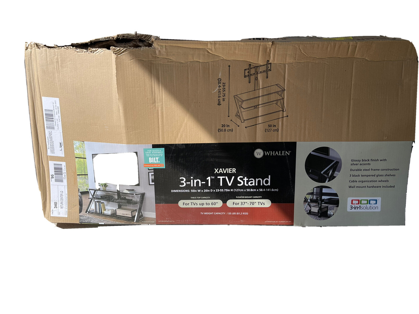 3 in one tv stand 