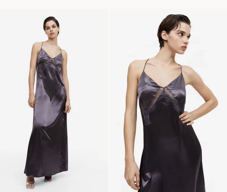 H and best sale m satin dress