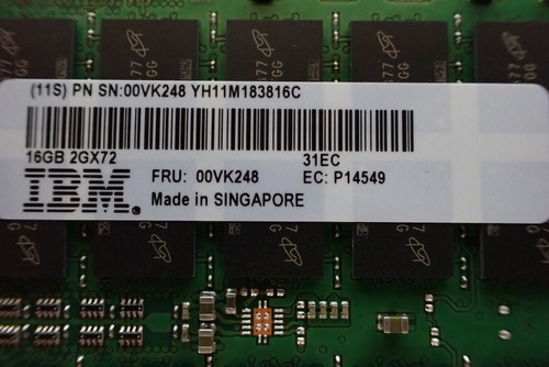 00VK248 IBM Micron 16GB MTA40AHF2G722MDZ-1G6 CDIMM Server Memory
