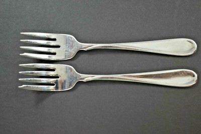2 ONEIDA USA FLIGHT-RELIANCE SALAD FORKS 6 3/4'' STAINLESS FLATWARE USA