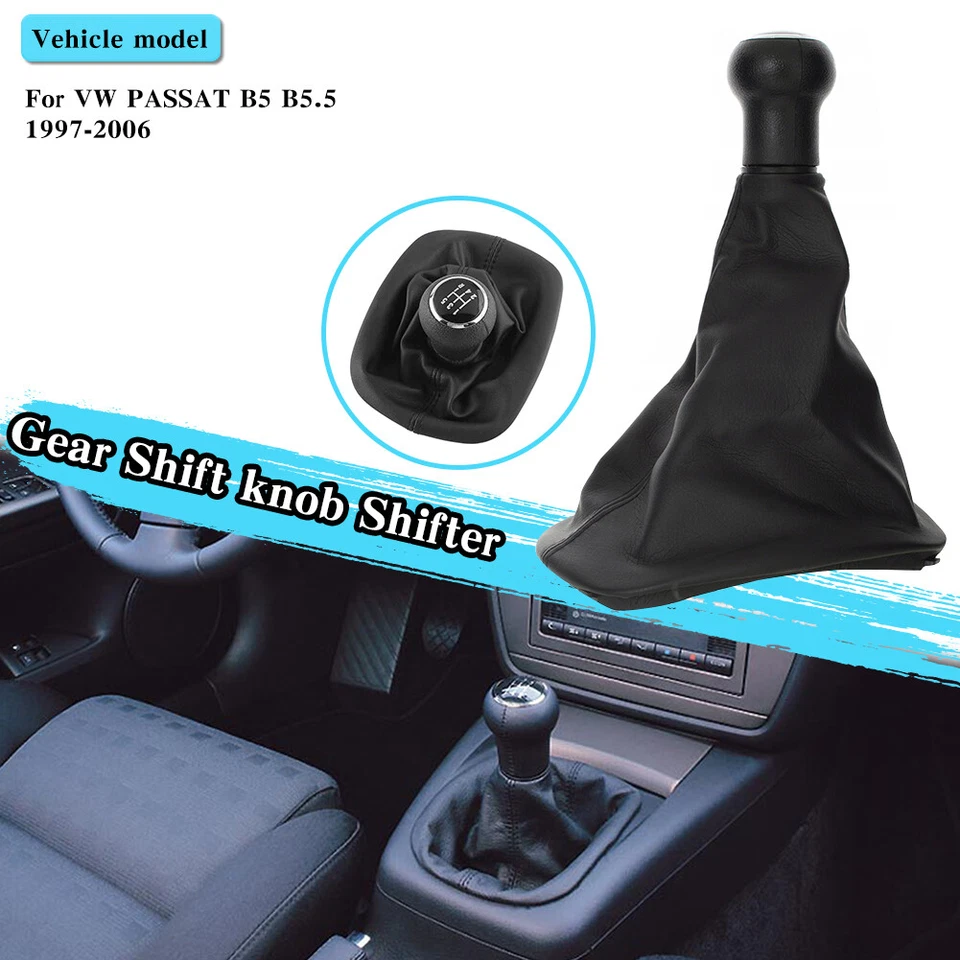For 1997-2006 Volkswagen PASSAT B5 B5.5  5 Speed Gear Shift Knob Gaiter Cover - Изображение 2 из 4
