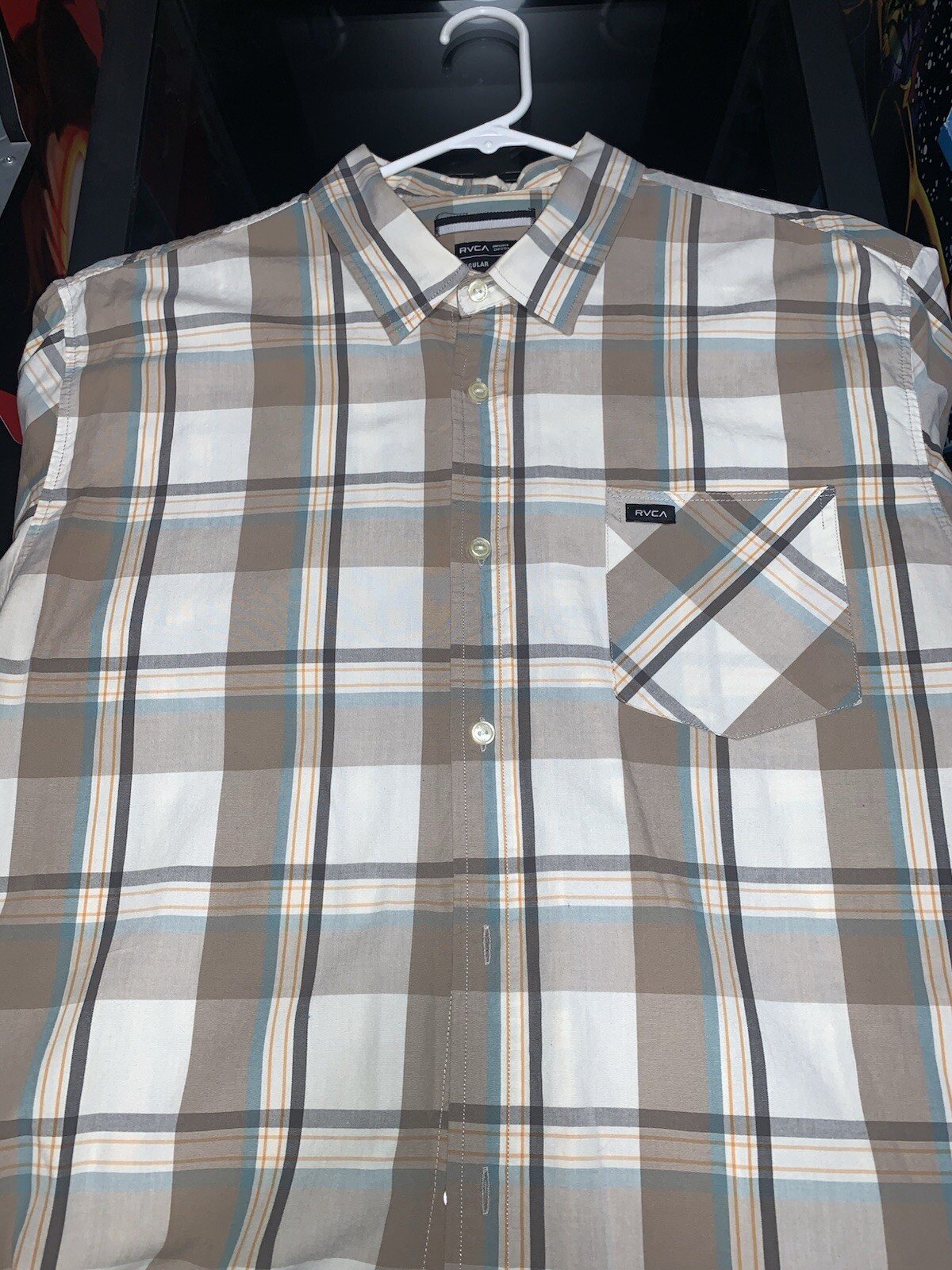 RVCA Button Up XL Short Sleeve Volcom Neff Quicksilver Hurley