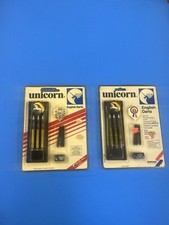 2 Vintage Unicorn Model 71460/71460 C Brass Darts Original Packaging  
