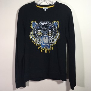 Kenzo Paris Mens Tiger Logo Black Sweatshirt Sweater Sz S Ebay Kenzo Paris Mens Tiger Logo Black Sweatshirt Sweater Sz S Ebay