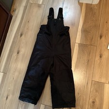 Swiss Tech Snow Pants Bibs Overalls Ski Black Xs 4-6 Youth Snowboarding
