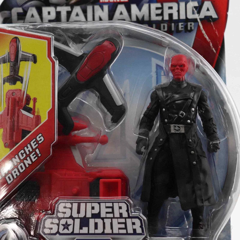 Figura de acción Marvel Capitán América Calavera Roja 4" 2013 Hasbro Sin usar, en caja Hydra Avengers Foto 3 de 4