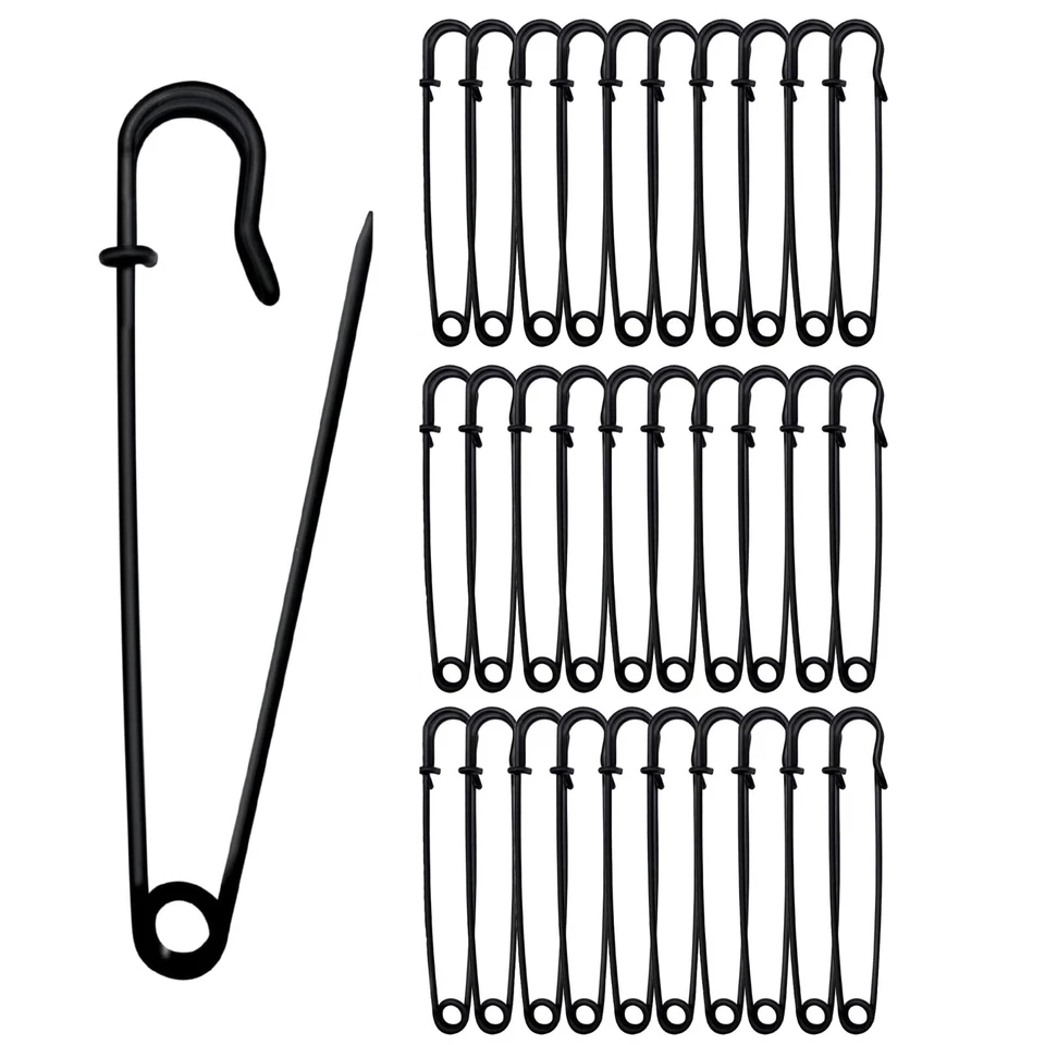 30 Stück Sicherheitsnadeln Anstecknadeln L Grösse 70mm für Kleidung Leder Segel - Bild 4 von 4
