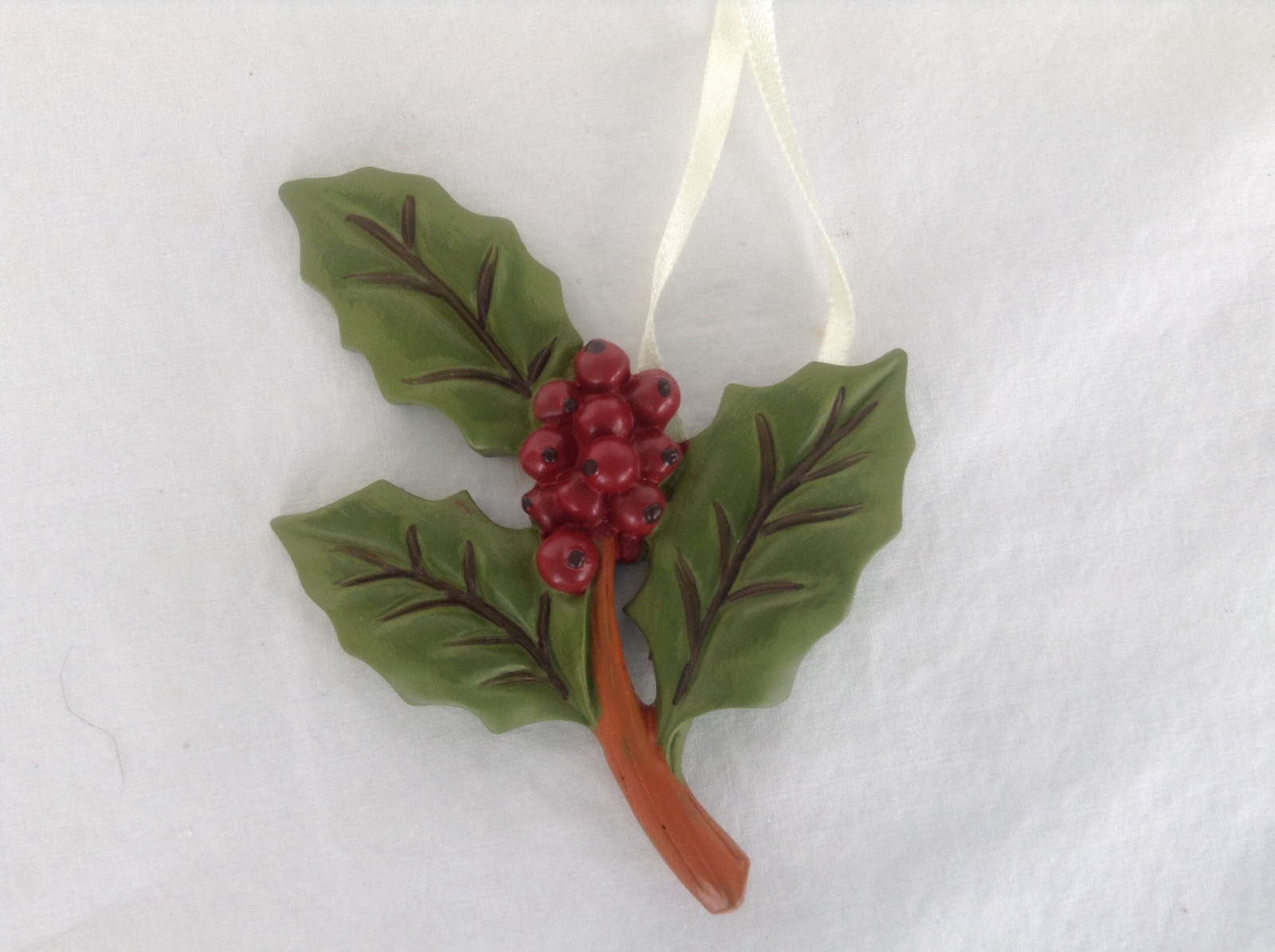 FREE SHIP 3 pc Longaberger Basket Tie On -  Santa Hat, Holly Berry, Gift Present