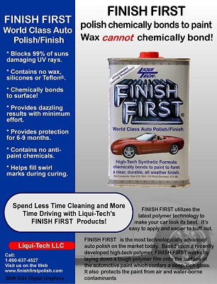 LiquiTech Finish First Auto Polish&frasl;Finish - 16oz, Case of 12