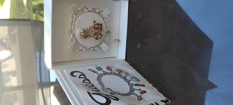 GUESS ubs90901 Armband Silber Konten Armband Mit Drei Charm Mejorofertarelojes - Bild 3 von 4