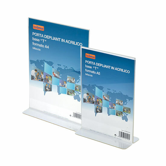 Nobrand – Porta Depliant Da Banco In Materiale Acrilico A4 Verticale