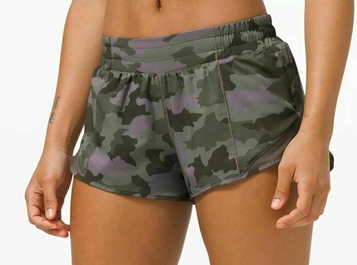 army green lululemon shorts
