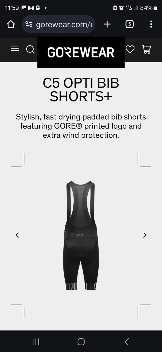 Gore Bike Wear Power GORE Windstopper Bib Tights Short Plus - Men's - Bike