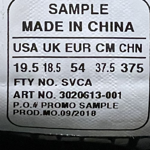 Under Armour Curry 3 Zero II Sneakers Sample Black White 3020613-001 Size 19.5 - Picture 10 of 10