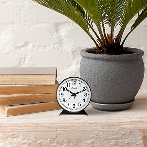 Equity 14075 Black Analog Wind-Up Alarm Clock - Bild 5 von 6