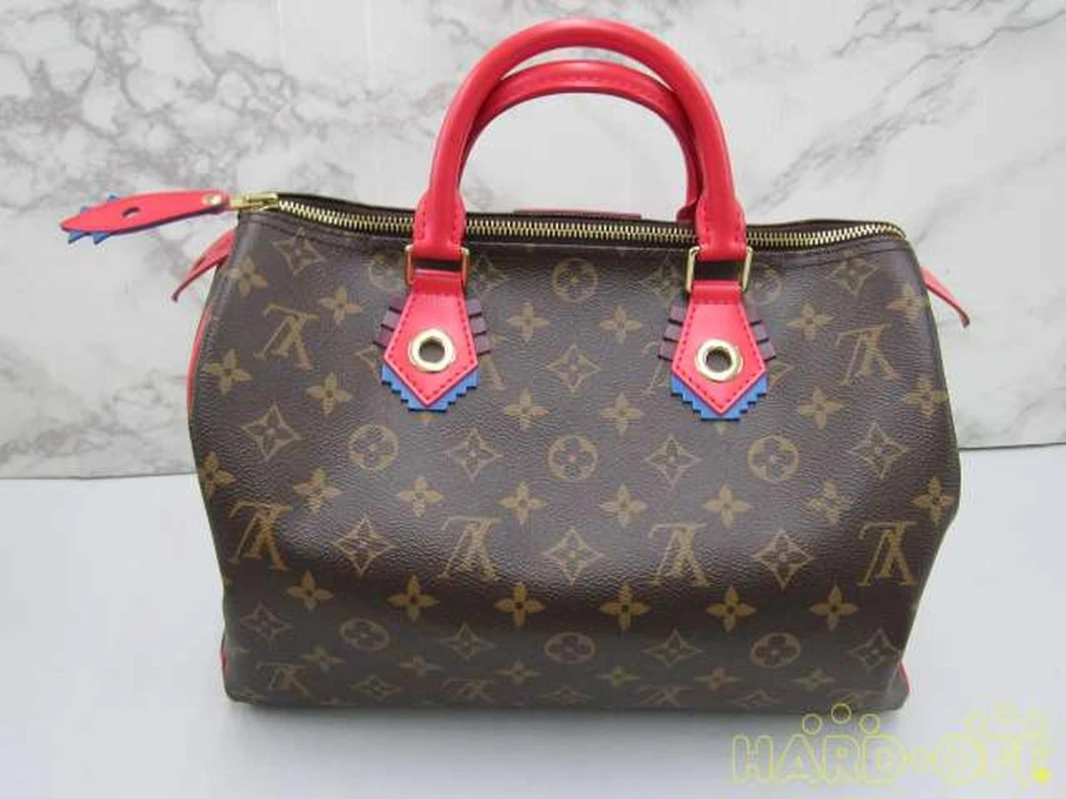 Louis Vuitton Monogram Totem Speedy 30 Magenta Bag