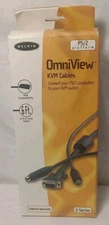 Belkin OmniView KVM Cables w/ Audio for SOHO Series Compatible 6 Ft 