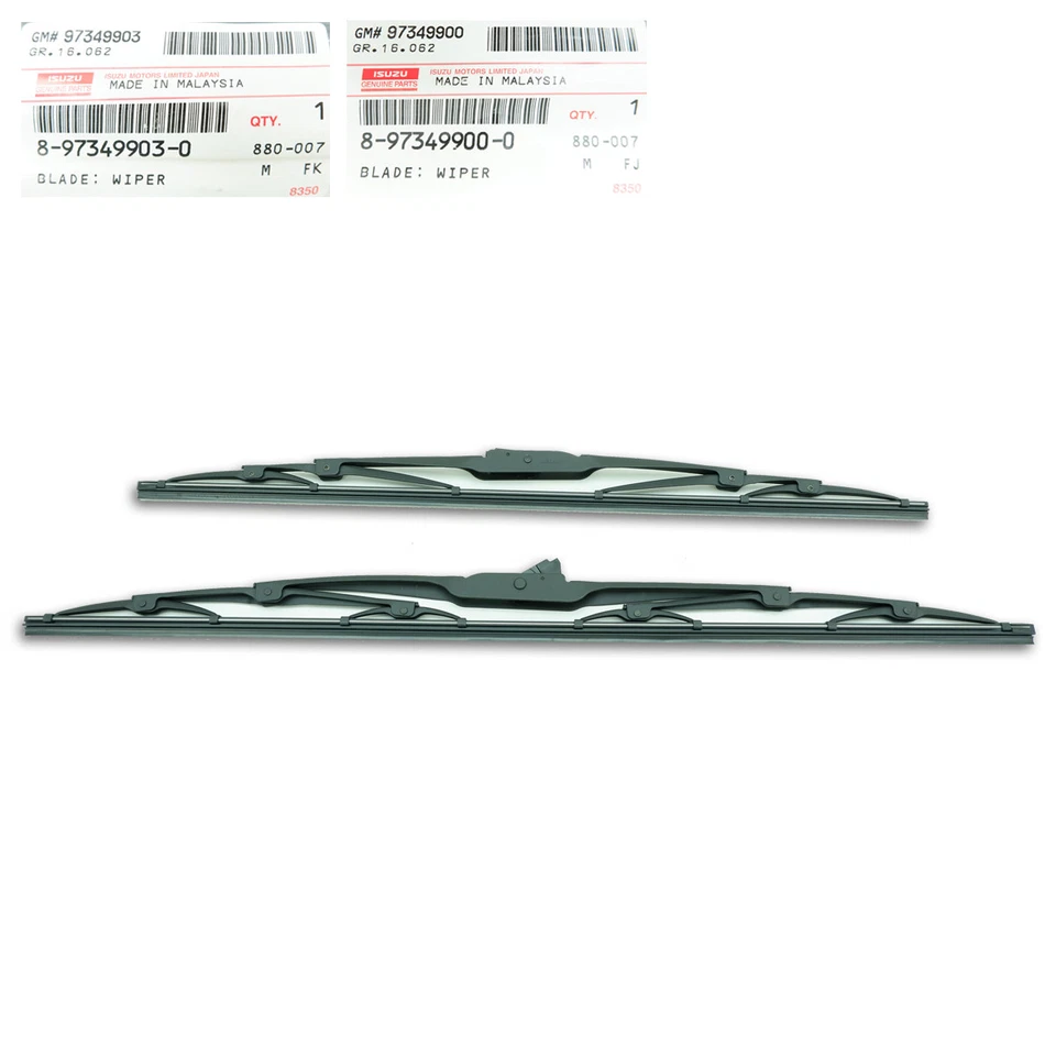 Set Wiper Blade Windshield Genuine Black For Isuzu D-Max Dmax Pickup 2012 2018 - Imagem 2 de 4