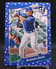 2023 Donruss Baseball Rated Prospect Base Independence Day #44 Brennen Davis