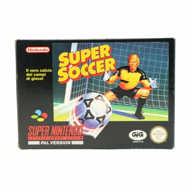 Nintendo Snes Game Super Soccer Cib Boxed Very Good For Sale Online Ebay