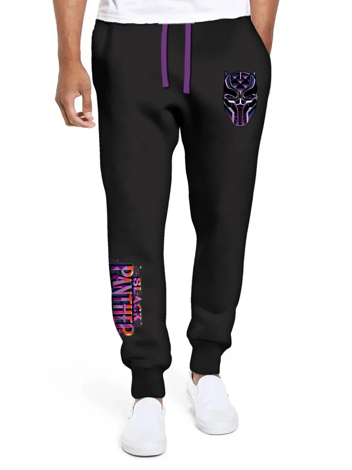 Black Panther Men's Nardstar Logo Black Lounge Pants XX-Large (44-46) NWT - Image 2 of 2