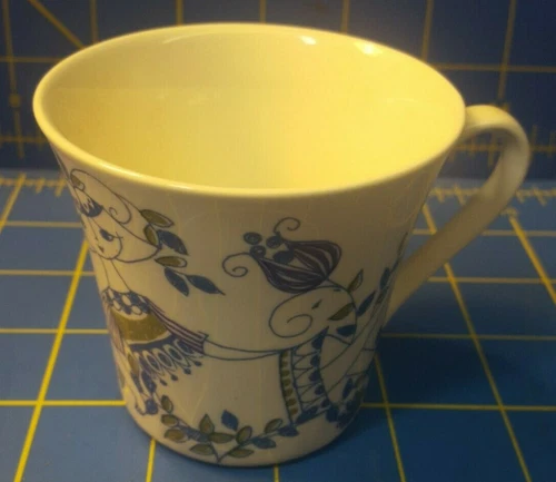 Norway Lotte Figgjo Flint Turi Design Mug Cup Norwegian Small 6 Oz Blue Lady
