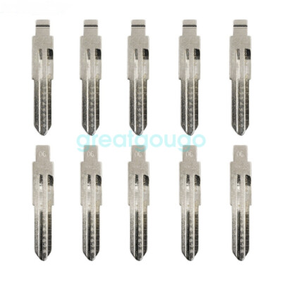 10PCS 06#NSN11 Engraved Line Key Blade Blank Scale Shearing Teeth for Old Nissan