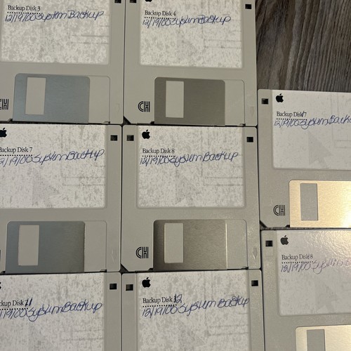 Apple Macintosh, Backup Disk 1-19 On Apple High Density Floppy Disk, 1993, - Picture 3 of 6