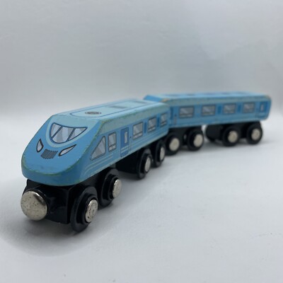 MAISON JOSEPH BATTAT 2014 Wooden Train Set 737 FAST TRAIN Compatible Brio Thomas