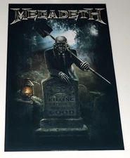 Large Megadeth KILLING IS MY BUSINESS 1985 Promo Dave Mustaine Poster 19"x13"