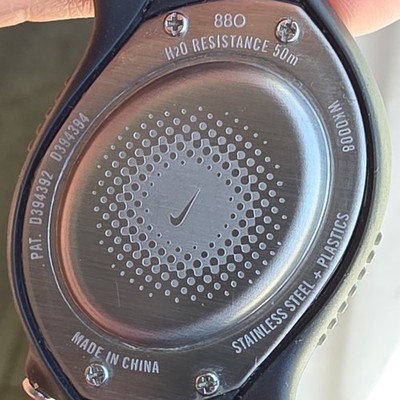 VTG Y2K Nike TRIAX WK0008 Black Grey 37mm Watch Original Silicone