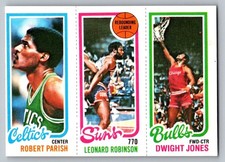 1980-81 Topps - Robert Parish, Truck Robinson, Dwight Jones #46-187-97 Nm