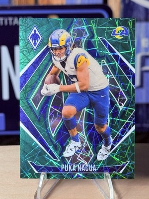 2024 Phoenix - Puka Nacua #118 Green Lazer 17/50 Jersey Match - Ships In MAG