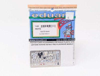 1/48 Eduard Zoom Yak-38 Interior Color PE/PhotoEtch - NOS - FE773 for Hobby Boss