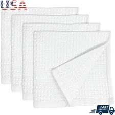 Quick Dry Cotton Washcloths Lint Free Exfoliating Durable Travel Towels New