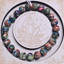 Imperial Jasper Round Beads 8mm Multicolor Faceted Loose Strand Jewelry Making