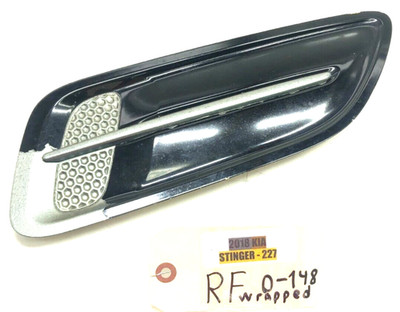 2018-2023 KIA STINGER RIGHT PASS FRONT HOOD BONNET UPPER AIR VENT GRILLE OEM.