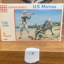 Glencoe Models U.S. Marines 1:32 Scale Green Plastic Militaria Figures Set