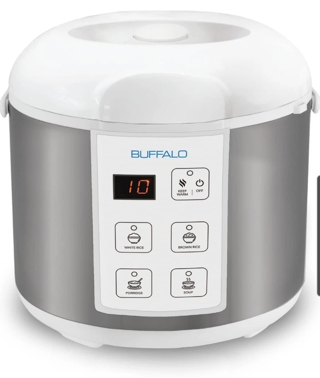 Buffalo Stainless Steel Rice Cooker 5 Cup Non Toxic Electric Cooker NEW