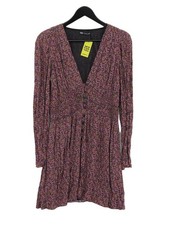 Zara Skater Midi Dress M in Purple