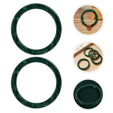 4pcs Round Purse Handles: 11.5cm/4.5" Resin Circle Handles for DIY Handbag