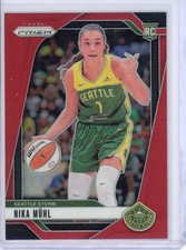 2024 Panini Prizm WNBA Nika Muhl Red Prizm Rookie Card #d/299!! Seattle Storm!!