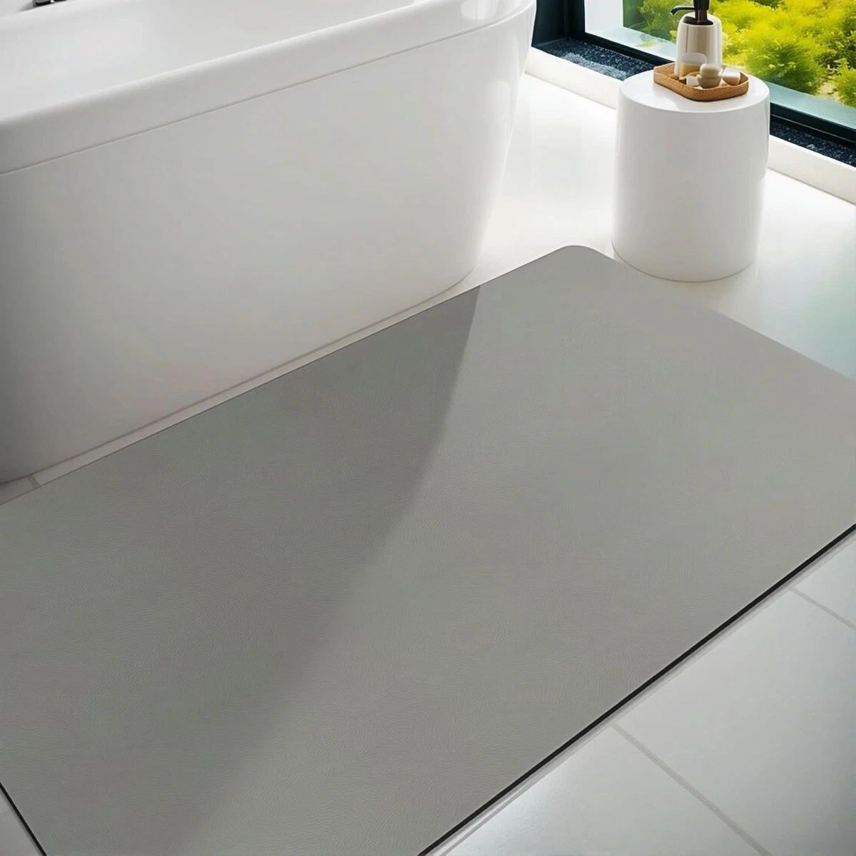 ANRO Tappetino Da Bagno In Gommapiuma Antiscivolo – 65x400 Cm, Morbido E Drenante, Colore Blu, Prodotto In Italia - 3