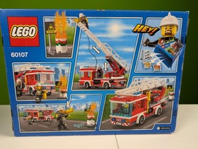 Lego Town: City: Fire: Fire Ladder Truck Set 60107 Brand New