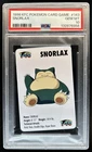 1998 Pokemon KFC Mini Cards Snorlax #143 PSA 10 GEM MINT